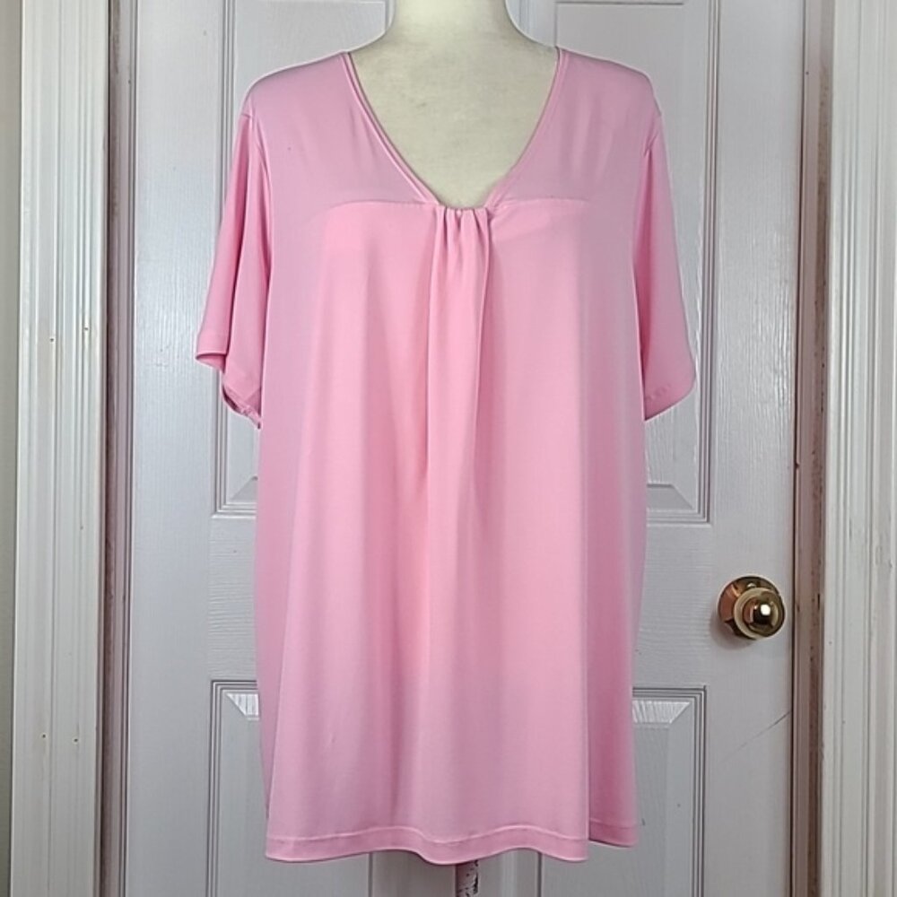 Susan Graver V Neck Blouse